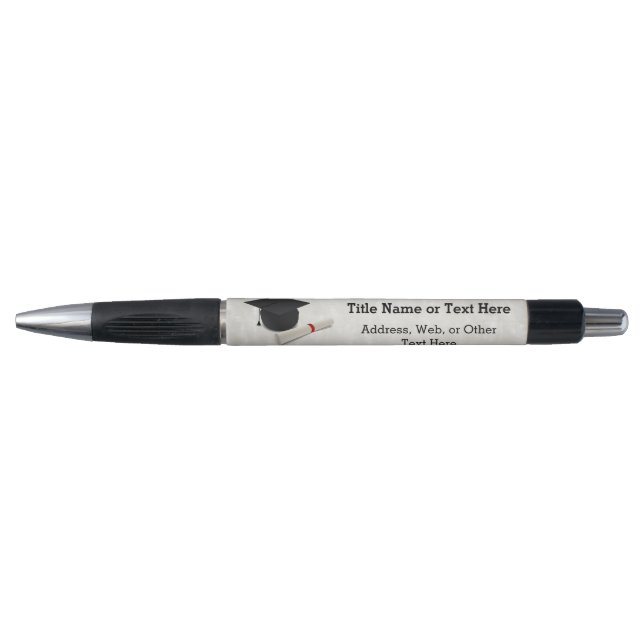 Graduierungspapier individuell anpassbar kugelschreiber (Vorderseite)