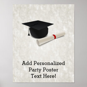 Graduierungspapier individuell anpassbar poster