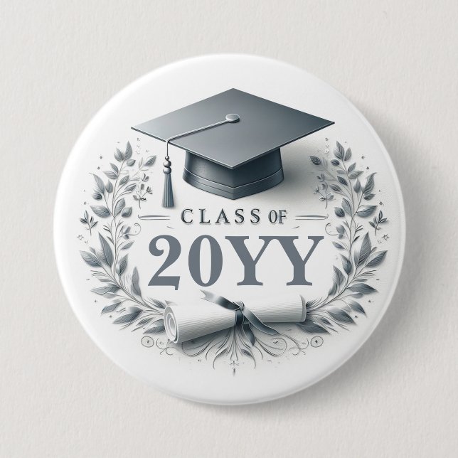 Graduierungspapier und Diploma-Klasse Button (Vorderseite)