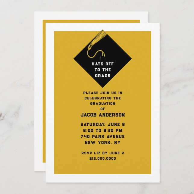 Graduierungspartei 2025 einladung (Vorne/Hinten)