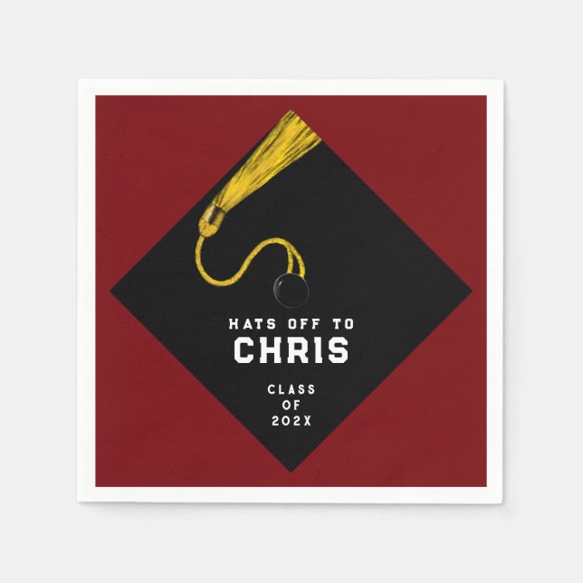 Graduierungspartei 2025 serviette (Vorderseite)