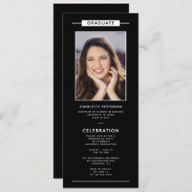 Graduierungspartei Einfaches Modernes Foto QR Code