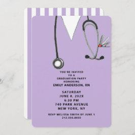 Graduierungspartei für Kreative Krankenschwester Einladung
