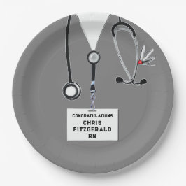 Graduierungspartei für Kreative Krankenschwester Pappteller