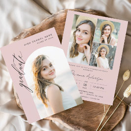 Graduierungspartei für Minimalistisches Foto in Ro Einladung