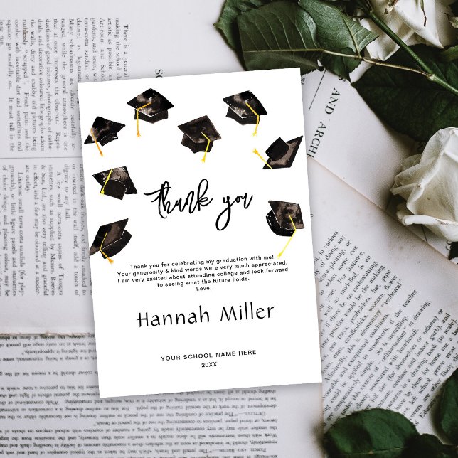 Graduierungspartei Happy Hats Dankeskarte (Von Creator hochgeladen)