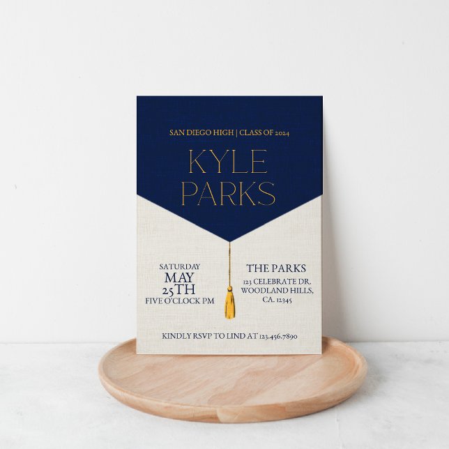 Graduierungspartei, Klasse 2024,GRADUATE Einladung (Von Creator hochgeladen)