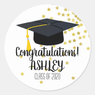 Graduierungspartei-Labels Runder Aufkleber