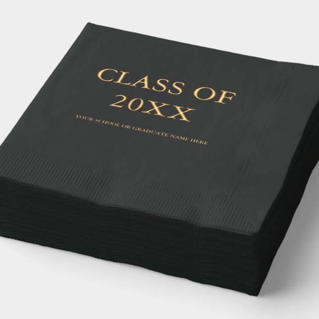 Graduierungspartei Servietten Mit Folie (Ausschnitt)