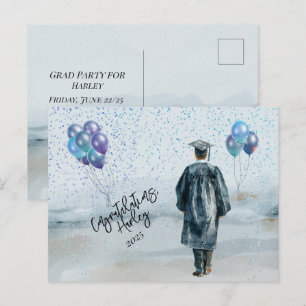 Graduierungspartei Son Glückwunsch Postkarte