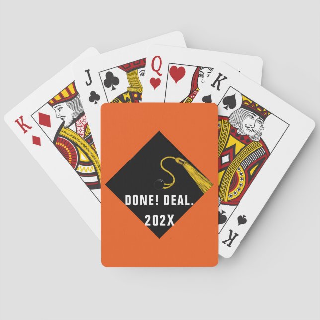 Graduierungspartei Spielkarten (Rückseite)