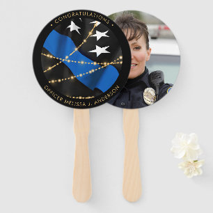 Graduierungspartei Thin Blue Line Fächer