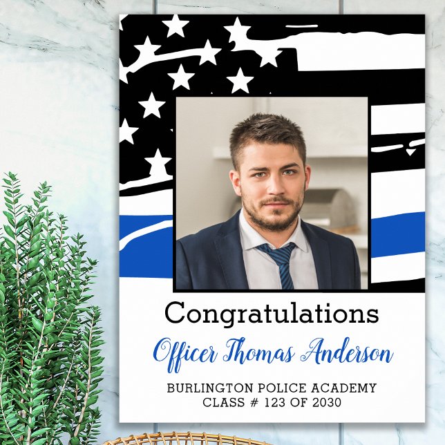 Graduierungspartei Thin Blue Line Poster (Von Creator hochgeladen)