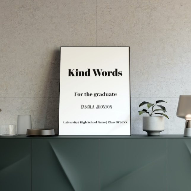 Graduierungspartei Unterschrift für den Absolvente Poster (Von Creator hochgeladen)