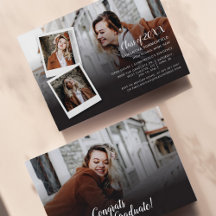 Graduierungsparty 2025 Foto Collage Elegant