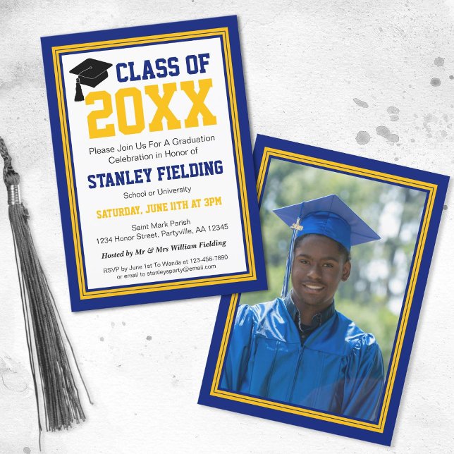 Graduierungsparty für das Foto von Schiffen und Go Einladung (Von Creator hochgeladen)