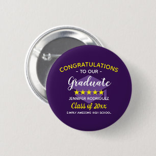 Graduierungsparty gratuliert unserem Absolventen Button
