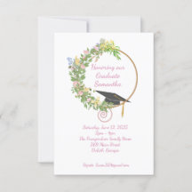 Graduierungsparty im Garten, in Rosa