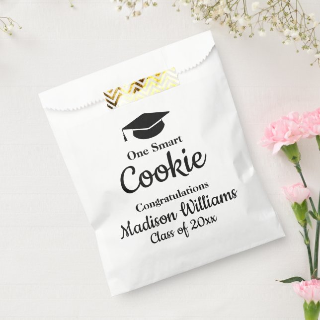 Graduierungsparty One Smart Cookie Bags Gefallen B Geschenktütchen (Versiegelt)
