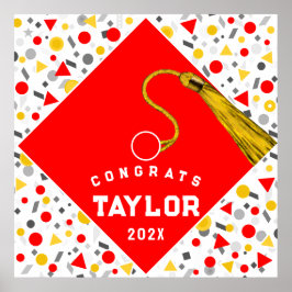 Graduierungsparty Poster