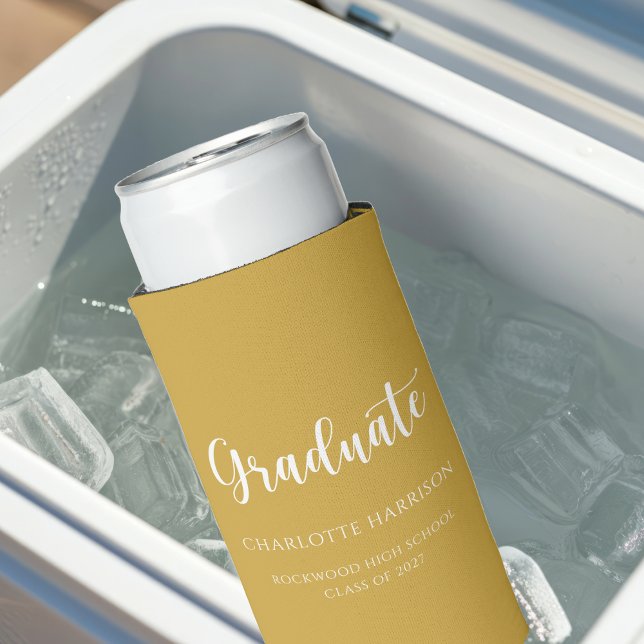 Graduierungsparty Script Lässig Simple Selters Dosenkühler (Von Creator hochgeladen)