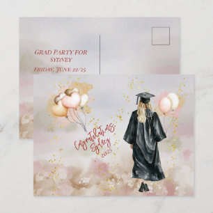 Graduierungsparty Tochter Herzlichen Glückwunsch Postkarte