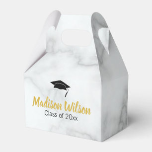 Graduierungsparty "White Marble Look Graduation Pa Geschenkschachtel