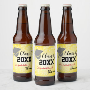 Graduierungspauschale, 20XX Party Gold des Klassen Bierflaschenetikett