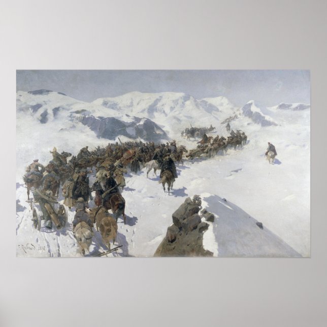 Graf Argutinsky, der die kaukasische Reichweite üb Poster (Vorne)