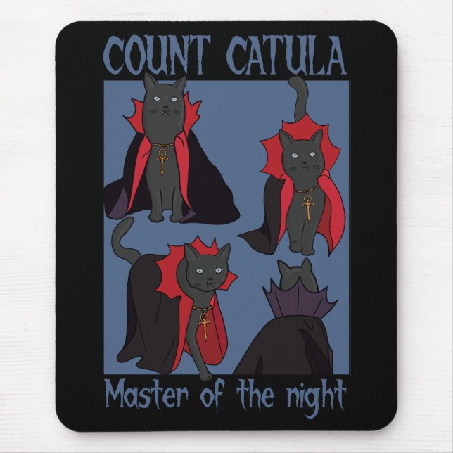 Graf Catula Herr der Nacht Mousepad (Vorne)