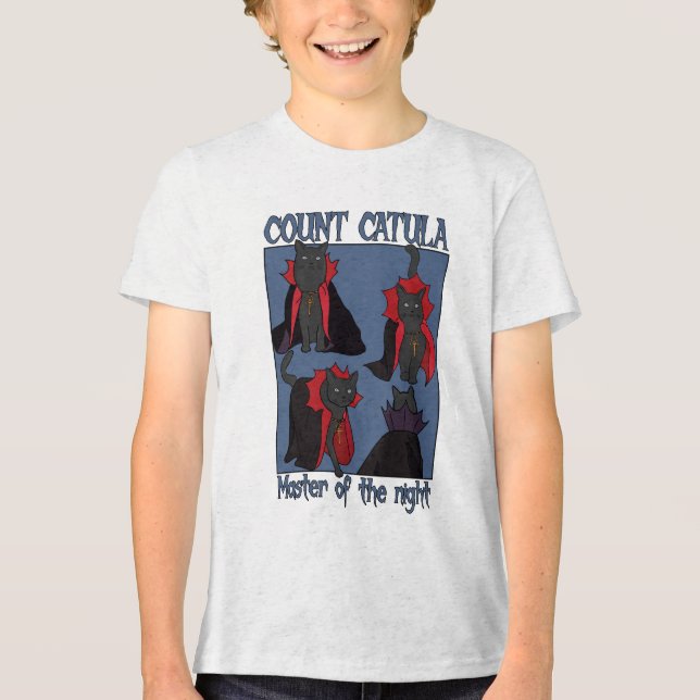 Graf Catula Herr der Nacht Tri-Blend Shirt (Vorderseite)
