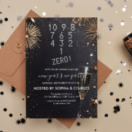 Graf Down und Champagner Silvester Party Einladung