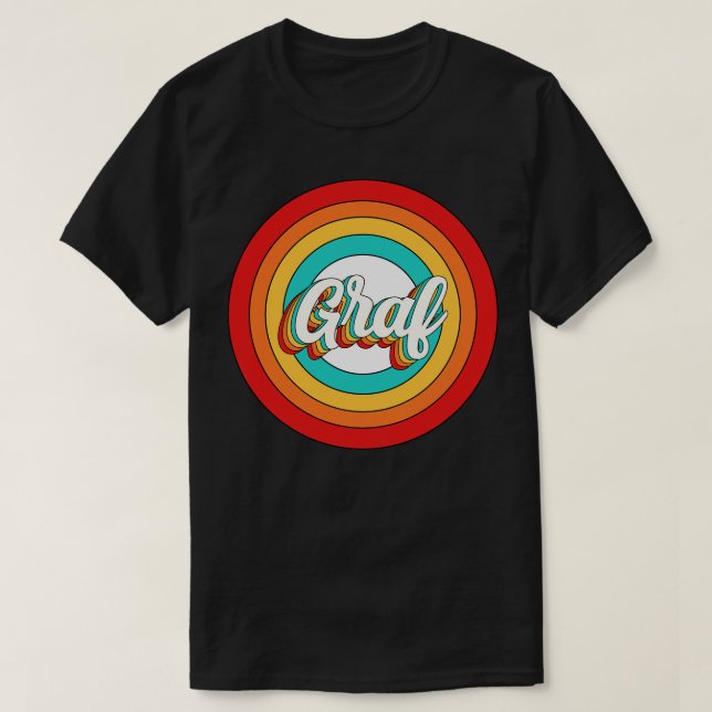 Graf Name Shirt Vintag Graf Circle (Design vorne)