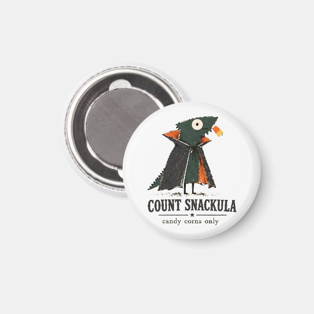 Graf Snackula Bartagame Kunst Magnet (Vorderseite/Rückseite)