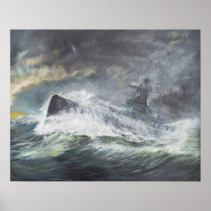 Graf Spee betritt den Indischen Ozean am 3. Poster