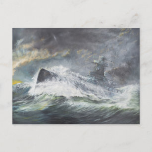 Graf Spee kommt am 3. November in den Indischen Oz Postkarte