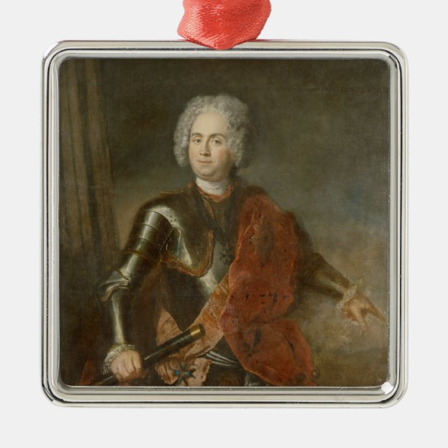 Graf von Schwerin Silbernes Ornament (Vorne)