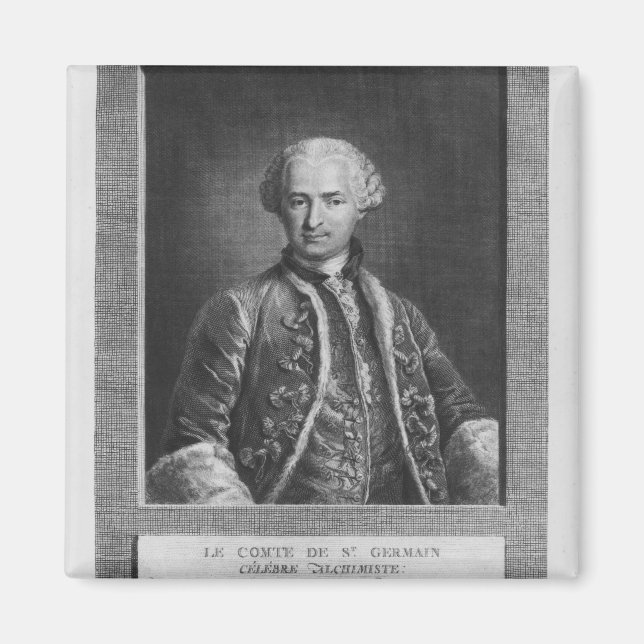 Graf von St. Germain, berühmter Alchemist, 1783 Magnet (Vorne)