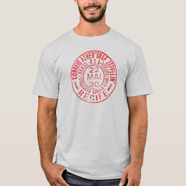 Graf Zeppelin Airmail Tee RED (Vorderseite)