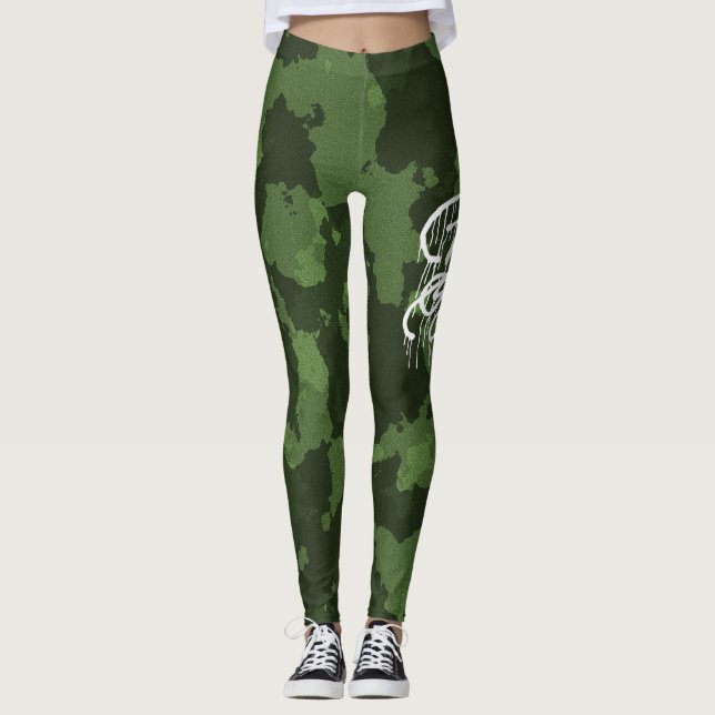 GRAFFIT DRIPPING PAINT LEGGINGS (Vorderseite)