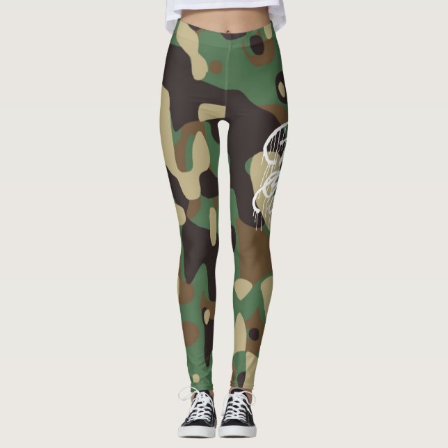 GRAFFIT DRIPPING PAINT LEGGINGS (Vorderseite)