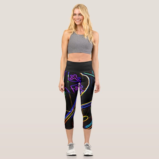 Graffiti 10 lecapcna capri leggings (Vorderseite)