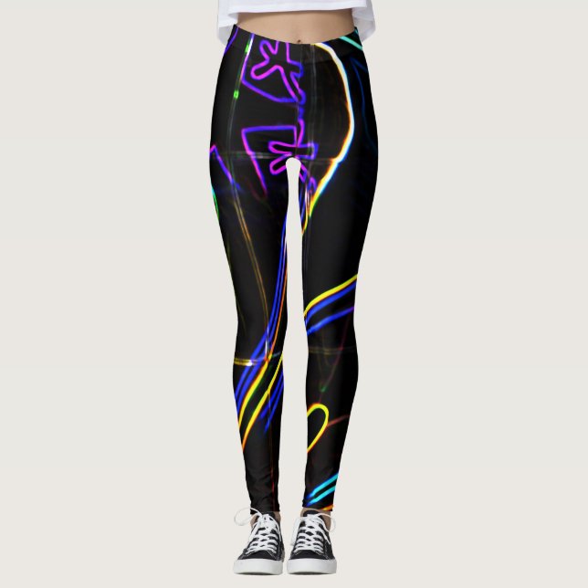 Graffiti 10 lecna leggings (Vorderseite)