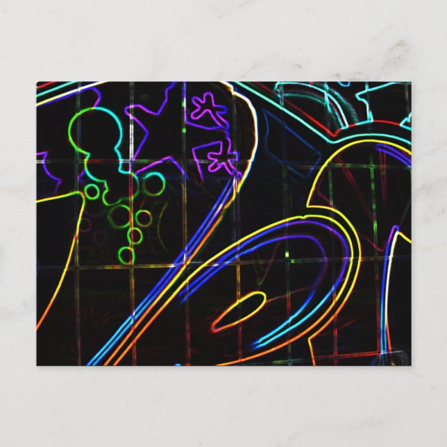 Graffiti 10 pcm postkarte (Vorderseite)