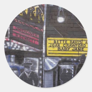 Graffiti 10 runder aufkleber