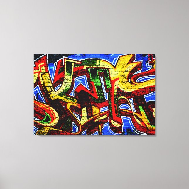 Graffiti 17 36x24 (90x60cm) Waccnm Leinwanddruck (Vorderseite)