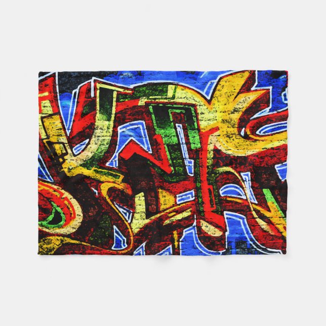 Graffiti 17 fbcnm fleecedecke (Vorderseite (Horizontal))