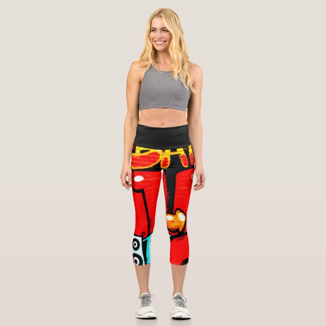 Graffiti 19 lecapcnm capri leggings (Vorderseite)