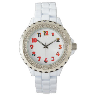 Graffiti 19 Number Overlay Frauen können Armbanduhr