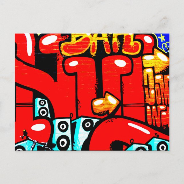 Graffiti 19 postkarte (Vorderseite)